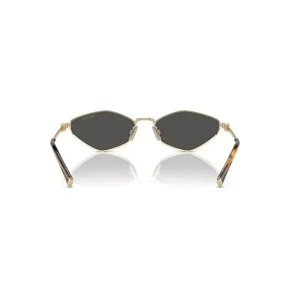 MIU MIU MU 56ZS ZVN5S0 Gold Dark Grey Lens Women Sunglasses AUTHENTIC - Picture 6 of 8